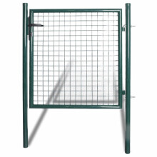 vidaXL Einzeltür-Gartentor 100x100 cm pulverbeschichteter Stahl