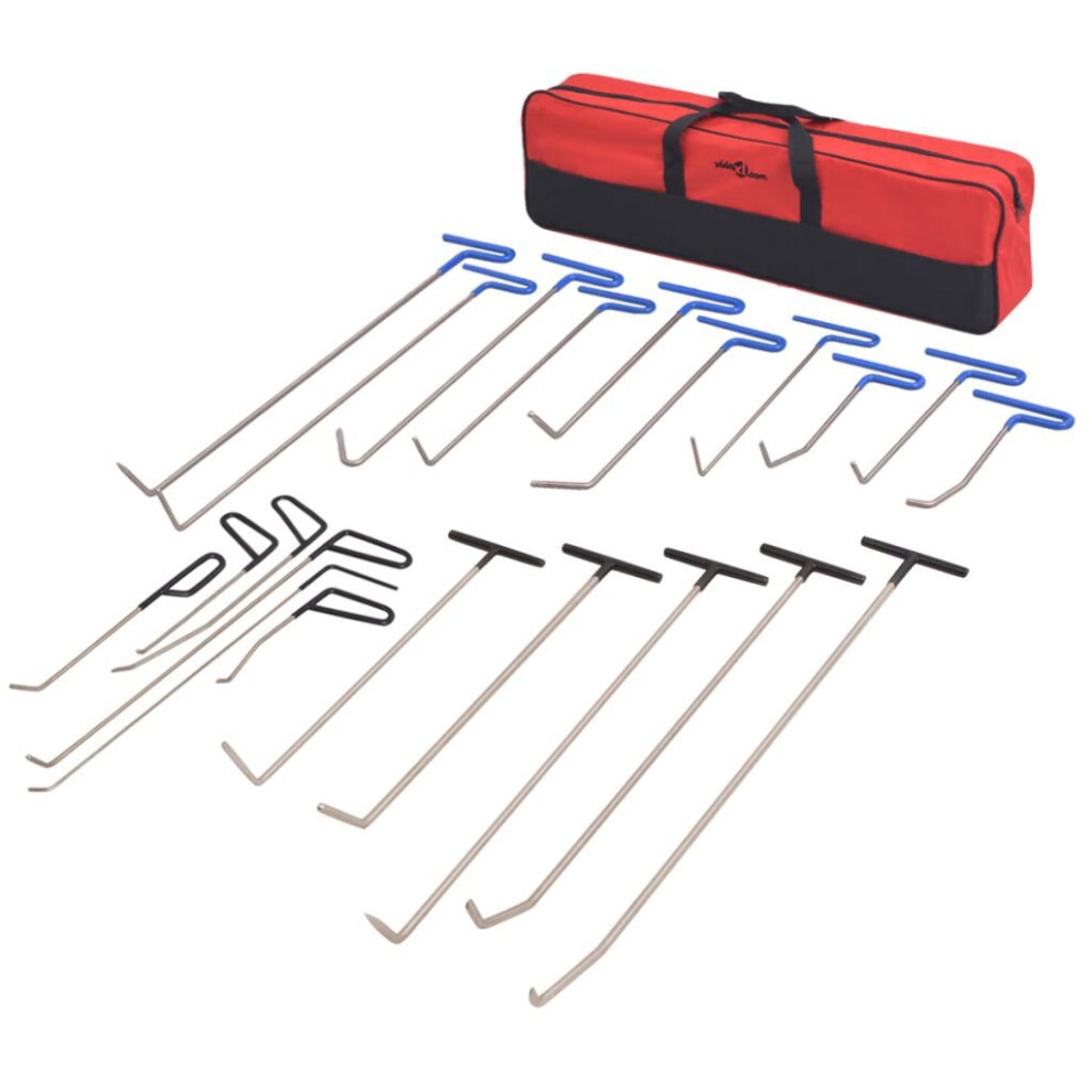 vidaXL 21 Piece Paintless Dent Repair Set Stainless Steel Garage Removal Tool