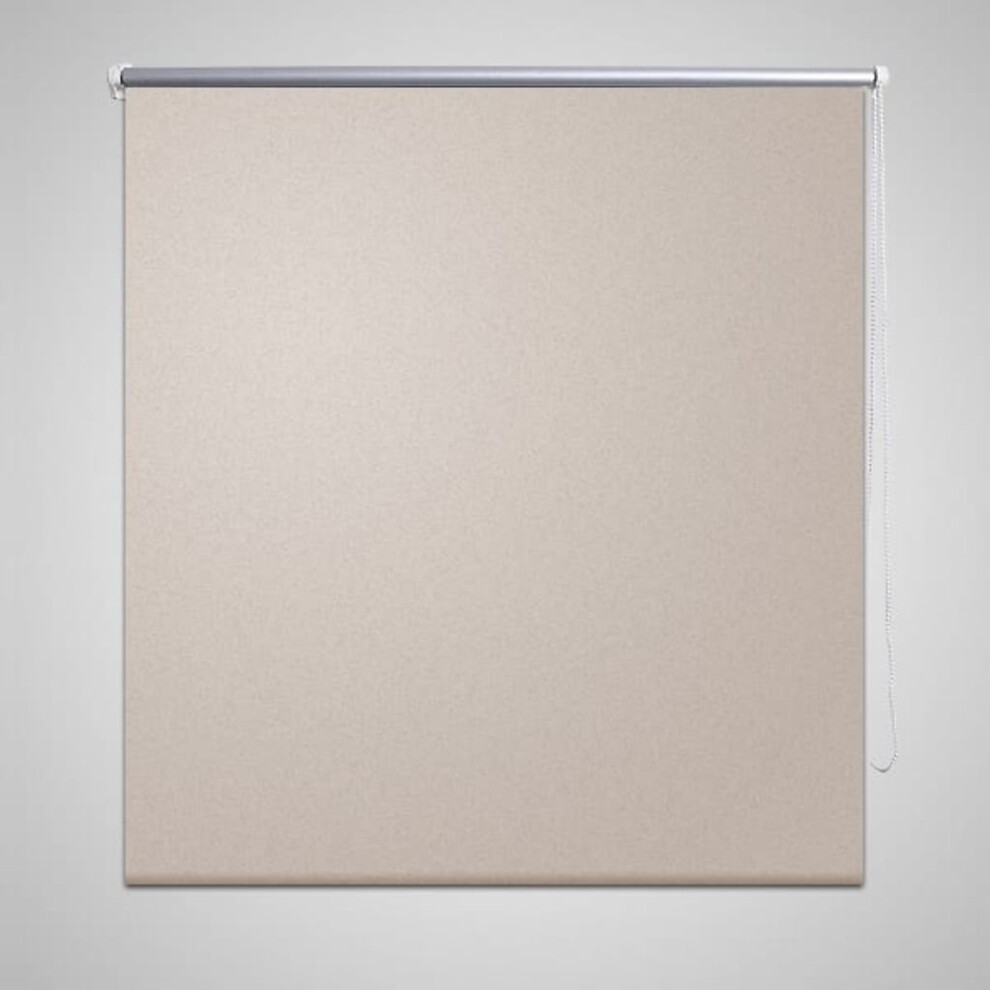 Quality Roller Blind Blackout Thermal Easy Installation 60 x 120 cm Beige