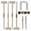 VidaXL 4 Player Wooden Croquet Set Outdoor Lawn Garden Family Game Childrens Kids 1
