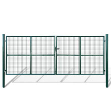 vidaXL Gartentor aus Maschengewebe 400x150 cm