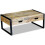 VidaXL vidaXL Solid Mango Wood Coffee Table with 2 Drawers 100x60x40cm Living Room 1