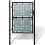 VidaXL vidaXL Schwarzes Einzeltor für Zäune 100 x 200 cm 1
