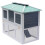 VidaXL vidaXL Animal Rabbit Cage Double Floor Wood Chicken Mouse Pet Hutch House 1
