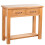 VidaXL vidaXL Solid Oak Wood Console Table 2 Drawers with Handles Brown Stand Desk 1