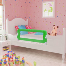 vidaXL Toddler Safety Bed Rail 102x42cm Green Baby Kids Protective Guard Gate