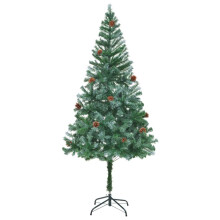 vidaXL Artificial Christmas Tree with Pinecones 180cm Holiday Xmas Decoration