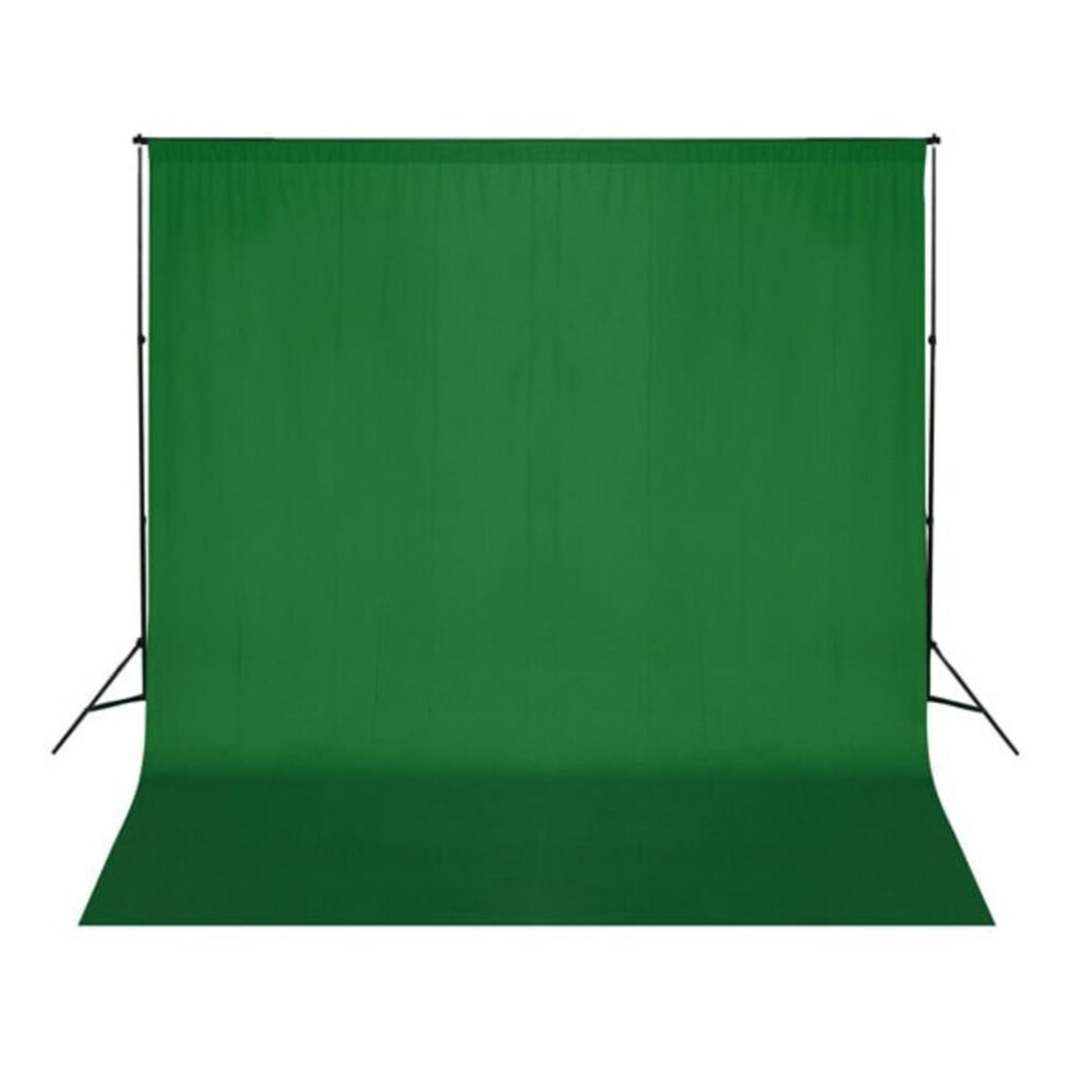 vidaXL Backdrop Cotton without Stand Green Chroma Key Studio Photography Screen
