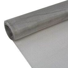 vidaXL Drahtzäune 100 x 1000 cm Edelstahl 304 Silber