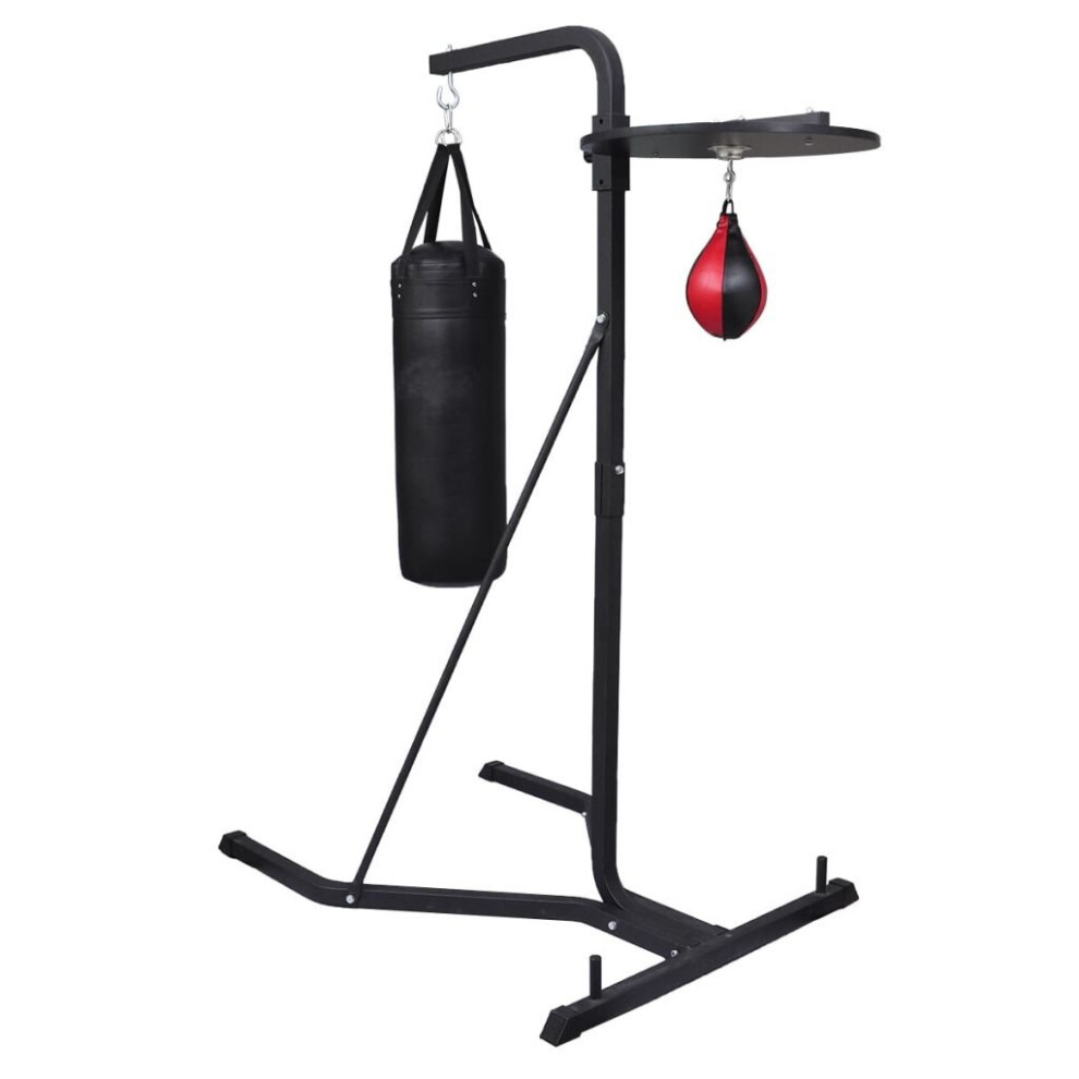 Boxing Machine 2 Way Boxing Stand Training Punch Bag Ball Speedball Plate