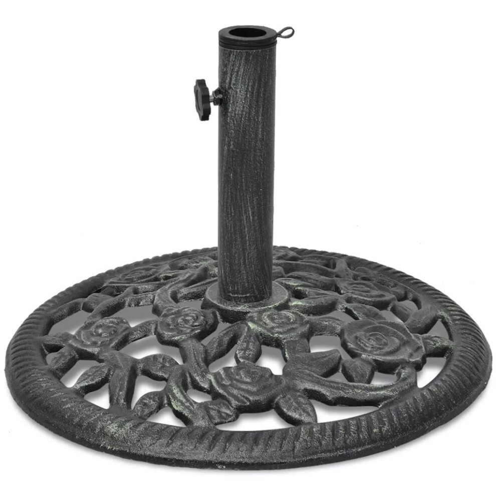 vidaXL Umbrella Base Cast Iron 12 kg 48cm Outdoor Patio Parasol Stand Holder