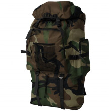 Army-Style Backpack Rucksack Travel Hiking Camping Bag XXL 100 L Camouflage