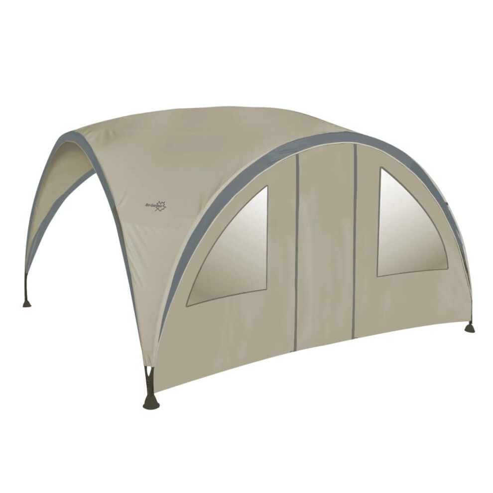 Bo-Camp Side Wall for Party Shelter with Door and Window Side Panel M Beige