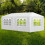 VidaXL vidaXL Party Tent 3x6m with 6 Walls White Patio Garden Gazebo Marquee Pavilion 1