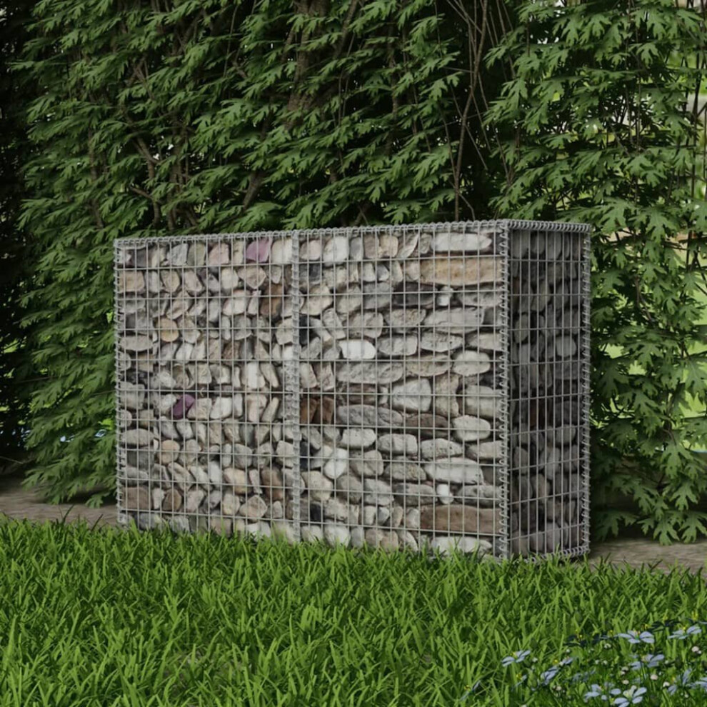 vidaXL Gabion Basket Steel 150x50x100cm Outdoor Garden Basket Wall Wire Fence