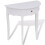 VidaXL vidaXL Half-round Console Table with Drawer White Entryway Hall Side Desk 1