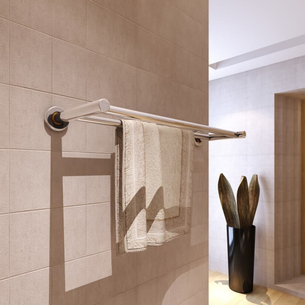 Stainless Steel Towel Rack Towel Rails 2 Tubes High-quality Wall Mounted