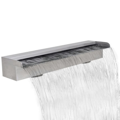 VidaXL vidaXL Waterfall Pool Fountain Stainless Steel 60cm Rectangular Decoration