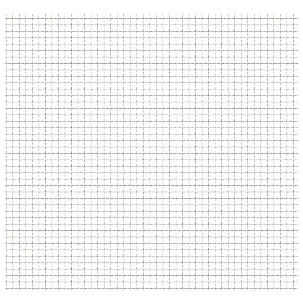 vidaXL Crimped Wire Mesh Panel 50x50cm 21x21x2.5mm Stainless Steel Barrier