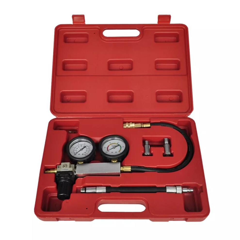 vidaXL Cylinder Leak Detector Set Car Vehicle Engine Piston Pressure Tester