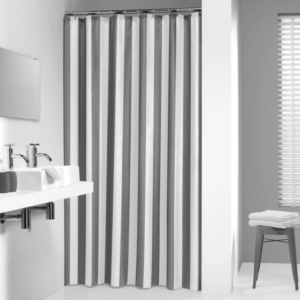 Sealskin Bathroom Shower Curtain Machine Washable Linje 180 cm Grey 233011314