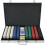 VidaXL vidaXL Poker Set with 1000 Chips Aluminium Playing Card Game Case Casino Dice 1