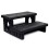 VidaXL vidaXL Spa Steps Black Non-skid Surface Sturdy Swimming Pool Hot Tub Ladder 1
