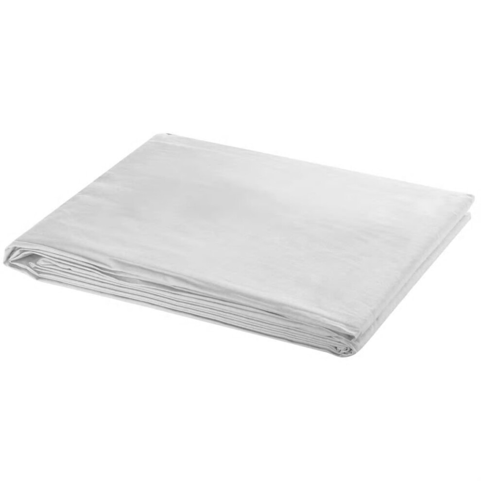 vidaXL Backdrop Cotton without Stand White Studio Photography Screen Background
