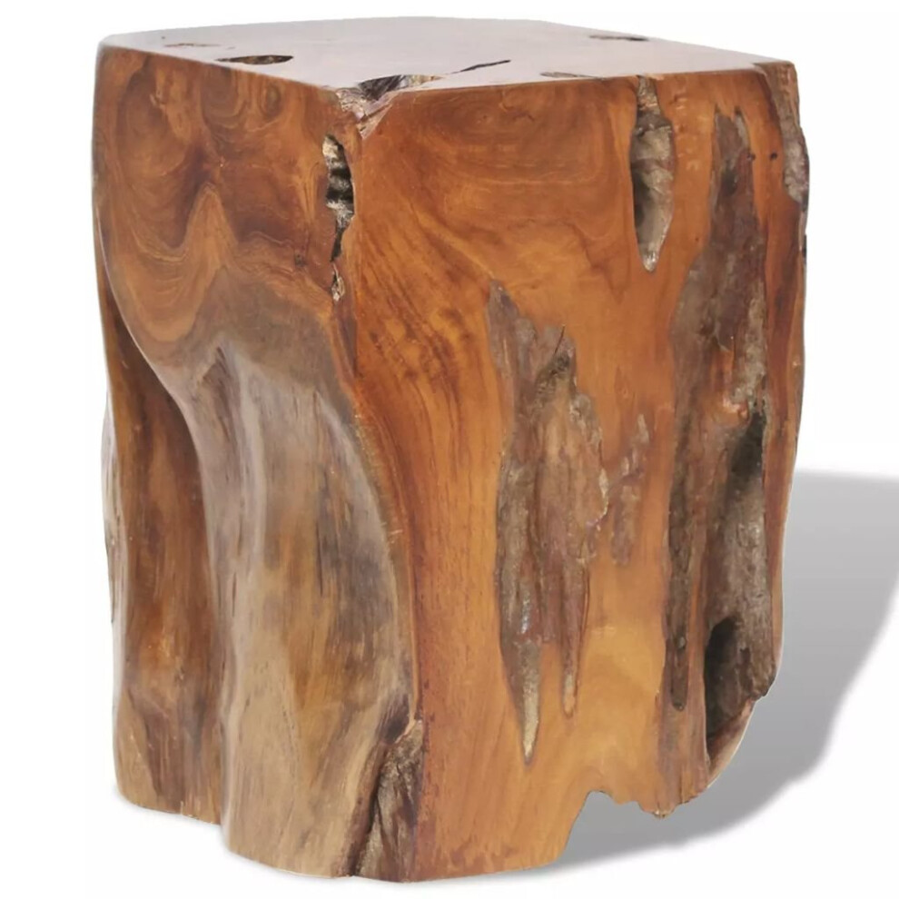 vidaXL Solid Teak Wood Stool Seat/Footrest/Side Table Furniture Home Décor