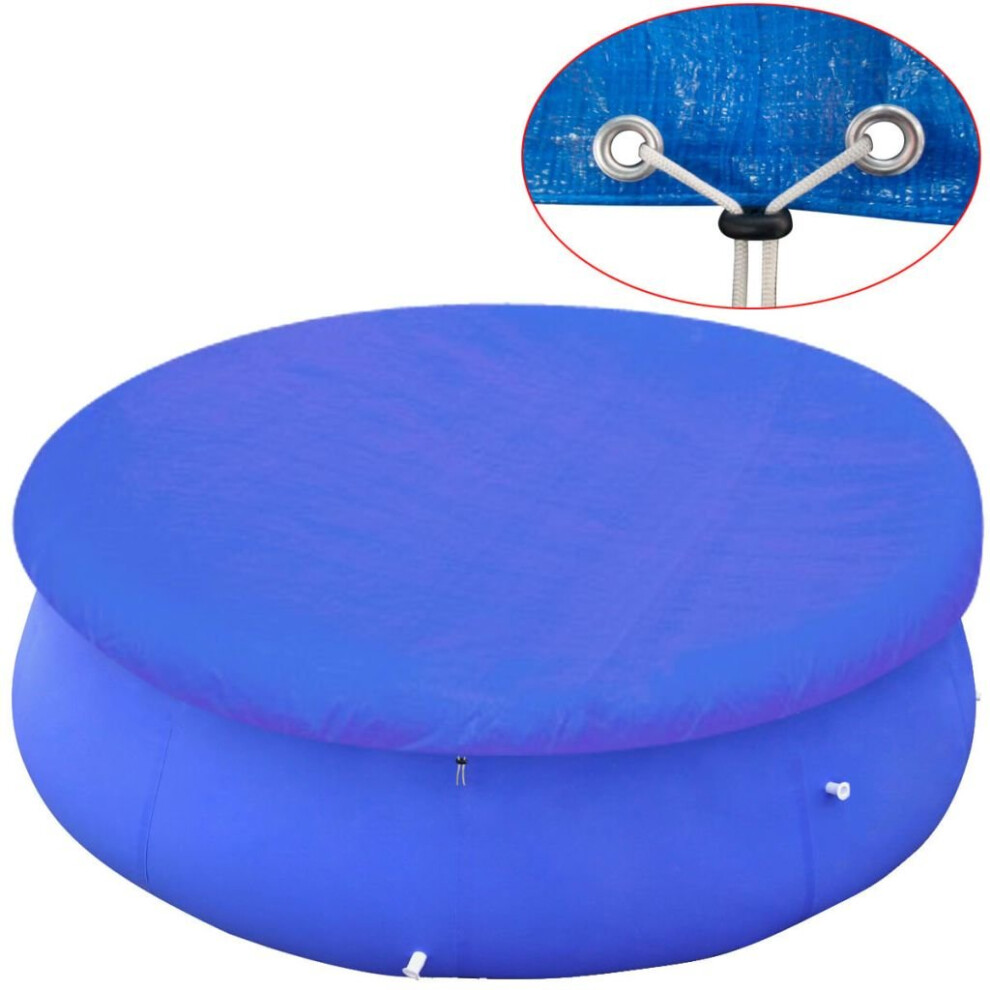 Vidaxl Pool Cover For Round Above-Ground Pools Waterproof Protective Cover