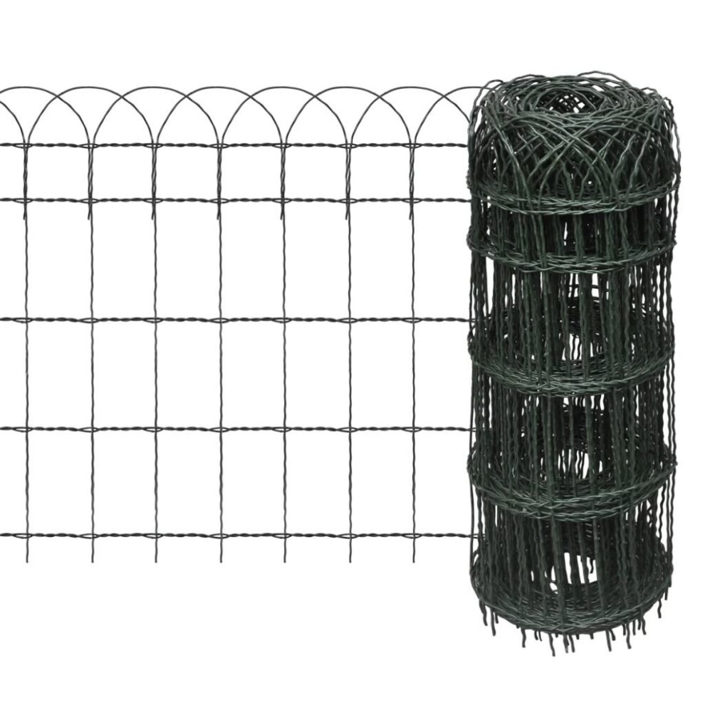 vidaXL Garden Border Fence 25x0.65m Lawn Path Grass Edging Panel Mesh Barrier