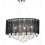 VidaXL vidaXL Chandelier with 85 Crystals Black Chandelier Lamp Pendant Lighting 1