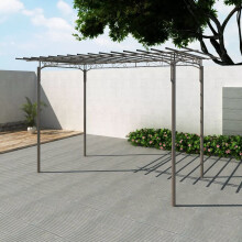 vidaXL Rose Arch Steel Garden Arbor Decoration Gazebos Climbing Plants Support