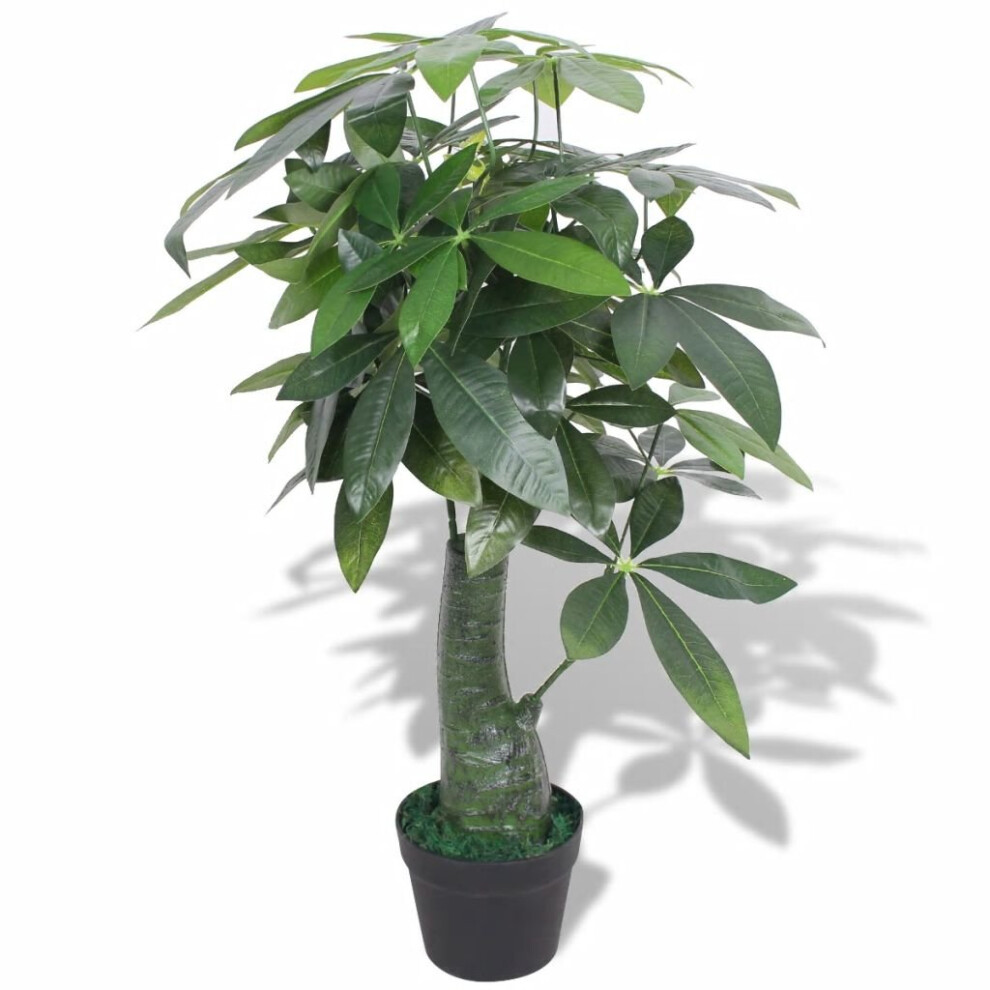Vidaxl Artificial Fortune Tree Plant With Pot 85Cm Green Realistic Fake Home