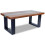 VidaXL vidaXL Coffee Table End Teak Resin 100x50cm Living Room Furniture Home Decor 5