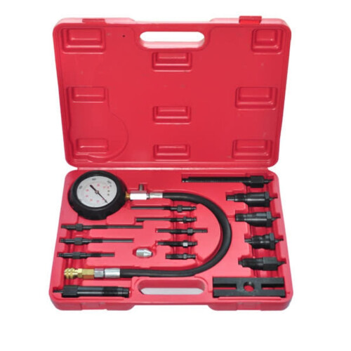 VidaXL vidaXL 17 Piece Compression Tester Diesel Engine Motor Vehicle Leakage Tool