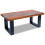 VidaXL vidaXL Coffee Table End Teak Resin 100x50cm Living Room Furniture Home Decor 4