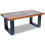VidaXL vidaXL Coffee Table End Teak Resin 100x50cm Living Room Furniture Home Decor 6