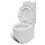 VidaXL vidaXL Stand Toilet & Bidet Set White Ceramic Bathroom WC Furniture Fixture 6