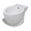 VidaXL vidaXL Stand Toilet & Bidet Set White Ceramic Bathroom WC Furniture Fixture 8