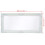 VidaXL vidaXL Wall Mirror Baroque Style 100x50cm White Hanging Makeup Vanity Decor 9