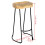 VidaXL vidaXL 2x Solid Mango Wood Gavin Bar Stools Home Kitchen Dining Room Chair 9
