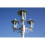 VidaXL vidaXL Garden Light Post 3-arms 215cm White Outdoor Standing Lantern Lamp 3
