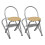 VidaXL Foldable Breakfast Bar Set with 2 Chairs Small Space Dining Set 3 pcs 5