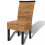 VidaXL vidaXL 2x Dining Chairs Abaca Brown Handmade Woven Kitchen Furniture Seat 5