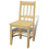 VidaXL vidaXL Dining Set 5 Piece Pine Wood Natural Kitchen Furniture Table Chair 5
