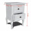 VidaXL vidaXL 2x Nightstands with 2 Drawers MDF White Bedroom Bedside Table Cabinet 8