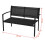 VidaXL vidaXL 4-tlg. Garten-Lounge-Set Textilene Schwarz 7
