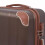 VidaXL vidaXL 4 Piece Hardcase Trolley Set Coffee Travel Suitcase Luggage Bag Cabin 4