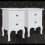 VidaXL vidaXL 2x Nightstands with 2 Drawers MDF White Bedroom Bedside Table Cabinet 7